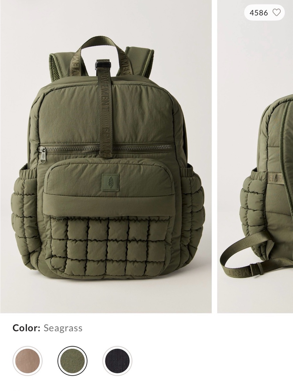 Free People Quilted Backpack